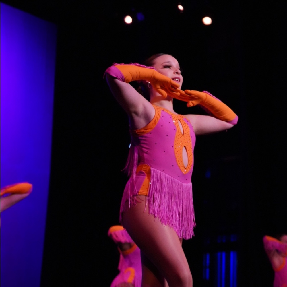 Vibrant Pink and Orange Barbie Costume
